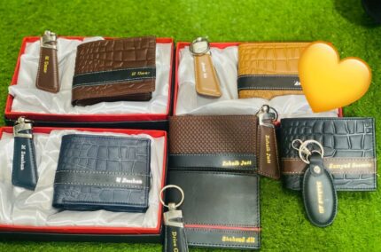 CUSTOMIZED NAME WALLET KEYCHAIN 2 PCs set Wallet and keychain