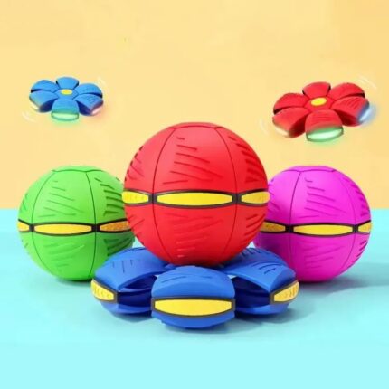 Magic Flying Saucer Ball Frisbee Deformation UFO Football Flat Throw Disc with 3LED Light Flying Toys Outdoor Garden Beach Game Toy Magic Flying Saucer Ball Frisbee Deformation UFO Football Flat Throw Disc with 3LED Light Flying Toys Outdoor Garden Beach Game Toy