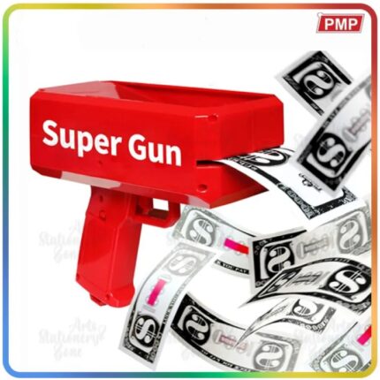 Rain Money Gun Paper Spary Machine Toy Gun Money Gun with 100 Pcs Play Money Cash Gun Party Supplies
