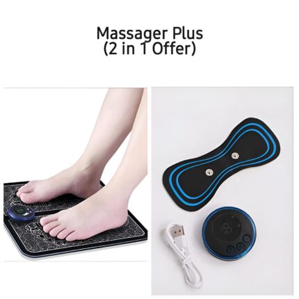 Remote EMS Foot Massager Pad with Remote Improve Blood Circulation Relieve Ache Pain Health Care